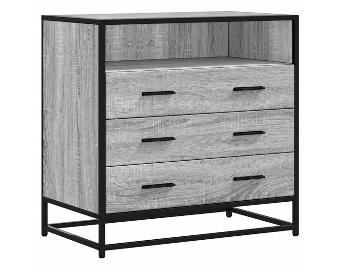 Sonata H Шкаф с чекмеджета Grey Sonoma 70x41x70 cm Инженерна дървесина