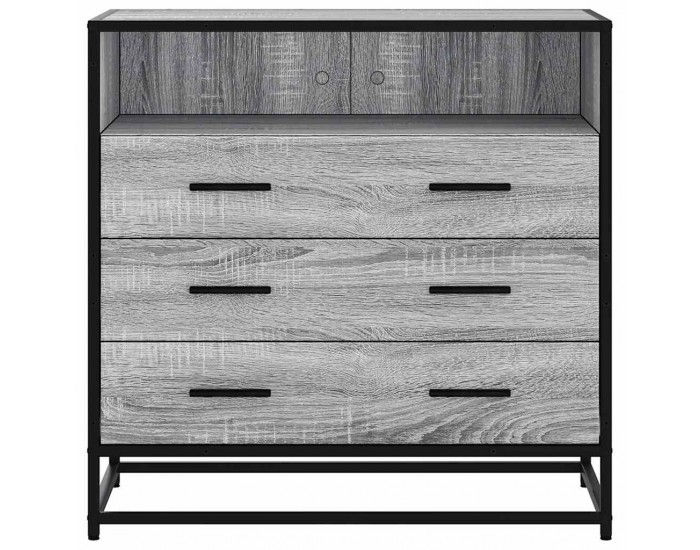 Sonata H Шкаф с чекмеджета Grey Sonoma 70x41x70 cm Инженерна дървесина