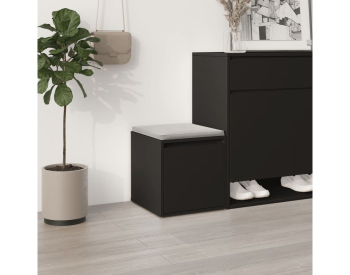 Sonata H Кутия с чекмедже, черна, 40,5x40x40 см, инженерно дърво Sonata H Кутия с чекмедже, черна, 40,5x40x40 см, инженерно дърво