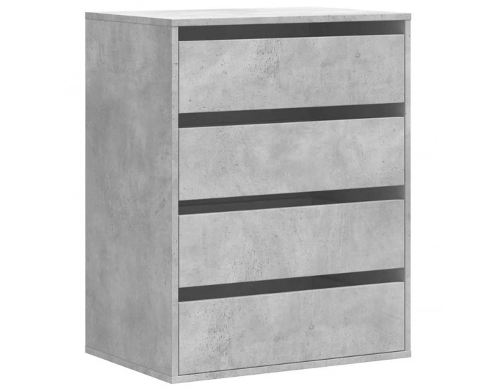 Sonata H Ъглов скрин с чекмеджета бетонно сив 60x41x76см инженерно дърво