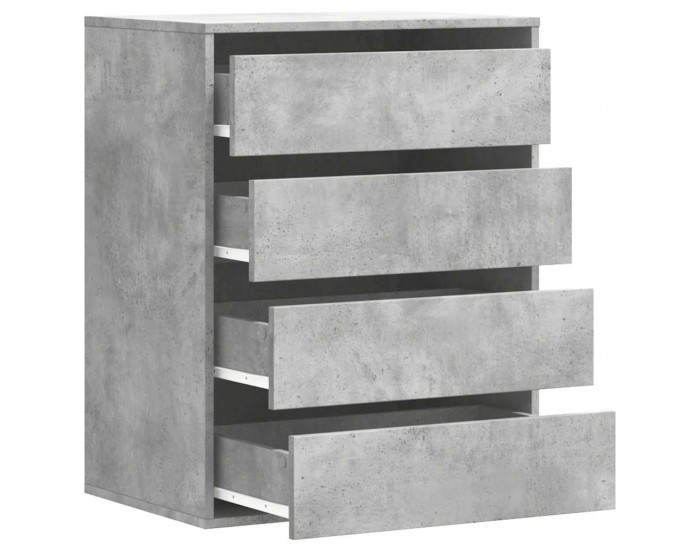 Sonata H Ъглов скрин с чекмеджета бетонно сив 60x41x76см инженерно дърво