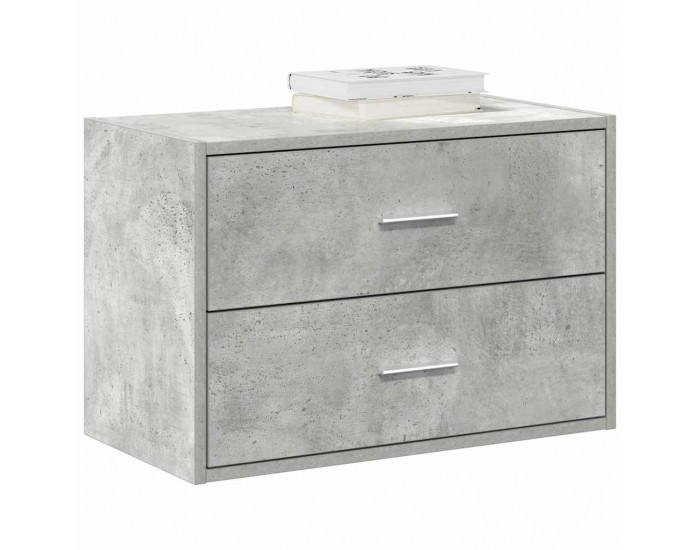 Sonata H Шкаф с 2 чекмеджета бетонно сив 60x31x40 см инженерно дърво Sonata H Шкаф с 2 чекмеджета бетонно сив 60x31x40 см инженерно дърво