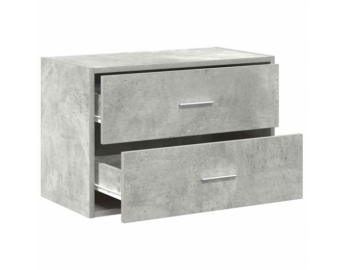 Sonata H Шкаф с 2 чекмеджета бетонно сив 60x31x40 см инженерно дърво Sonata H Шкаф с 2 чекмеджета бетонно сив 60x31x40 см инженерно дърво