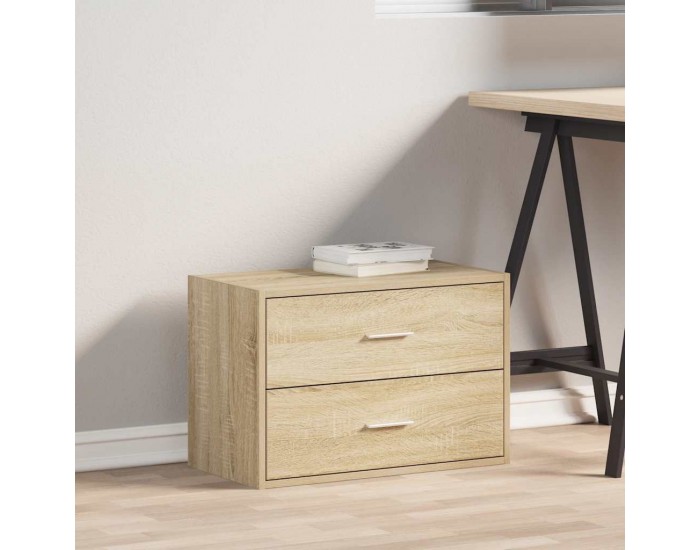 Sonata H Шкаф с 2 чекмеджета дъб сонома 60x31x40 см инженерно дърво Sonata H Шкаф с 2 чекмеджета дъб сонома 60x31x40 см инженерно дърво