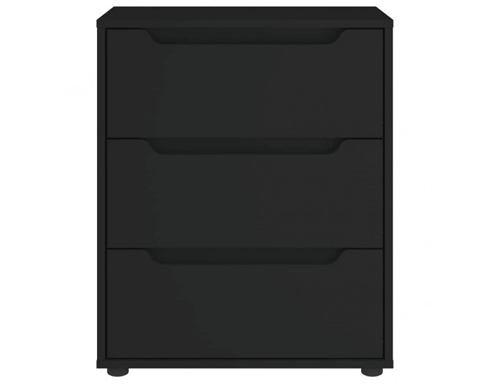 Sonata H Шкаф VISNES Черен 60x40x73 cm Инженерна дървесина