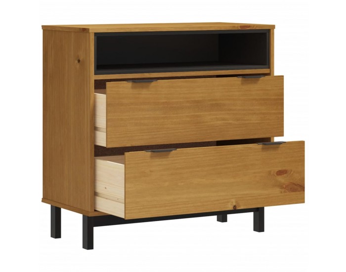 Sonata H Шкаф с чекмеджета FLAM, 80x40x80 см, борово дърво масив