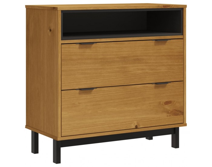 Sonata H Шкаф с чекмеджета FLAM, 80x40x80 см, борово дърво масив