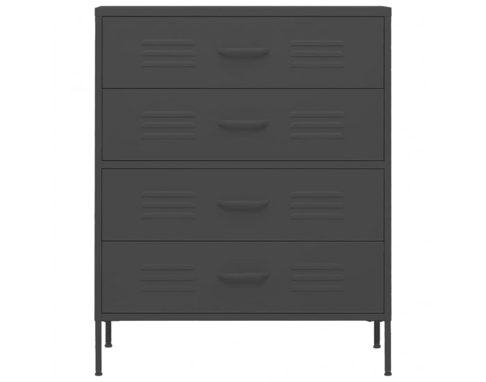 Sonata H Шкаф с чекмеджета, антрацит, 80х35х101,5 см, стомана Sonata H Шкаф с чекмеджета, антрацит, 80х35х101,5 см, стомана