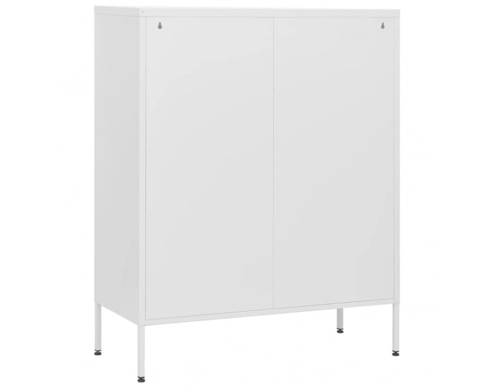 Sonata H Шкаф с чекмеджета, бял, 80х35х101,5 см, стомана