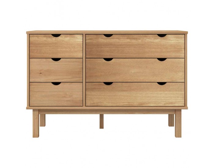 Sonata H Шкаф с чекмеджета OTTA, 111x43x73,5 см, борово дърво масив