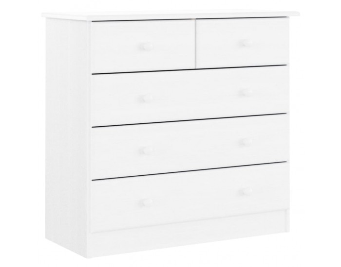 Sonata H Скрин ALTA, бял, 77x35x73 см, бор масив