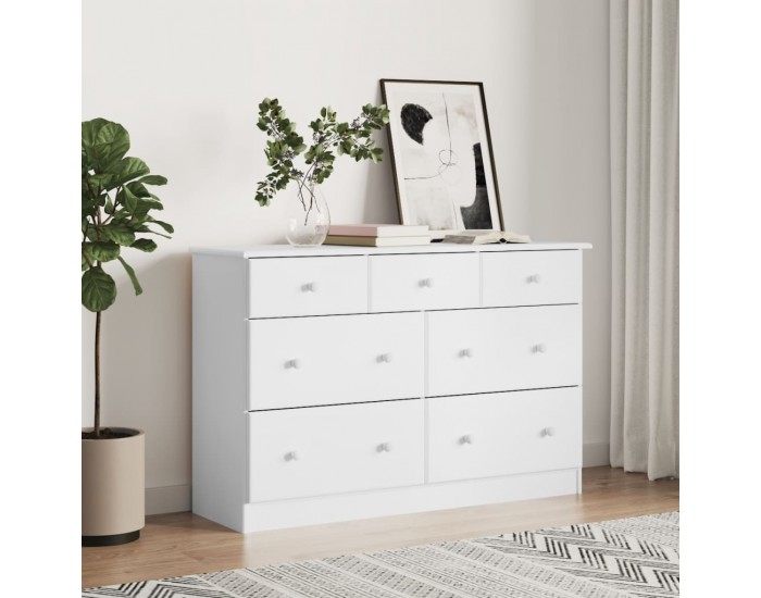 Sonata H Скрин ALTA, бял, 112x35x73 см, бор масив Sonata H Скрин ALTA, бял, 112x35x73 см, бор масив