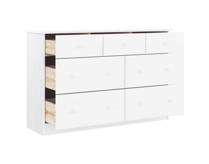 Sonata H Скрин ALTA, бял, 112x35x73 см, бор масив Sonata H Скрин ALTA, бял, 112x35x73 см, бор масив