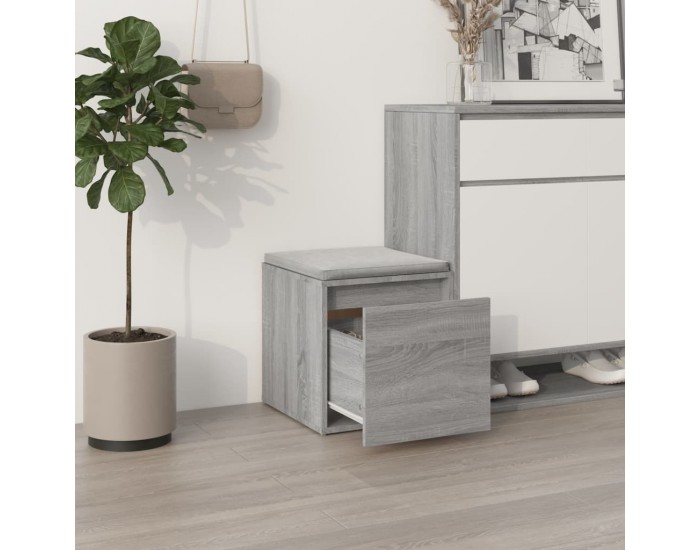 Sonata H Кутия с чекмедже, сив сонома, 40,5x40x40 см, инженерно дърво Sonata H Кутия с чекмедже, сив сонома, 40,5x40x40 см, инженерно дърво