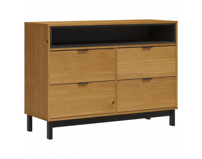 Sonata H Шкаф с чекмеджета FLAM, 110x40x80 см, борово дърво масив