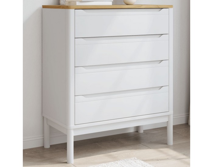 Sonata H Скрин FLORO, бял, бор масив