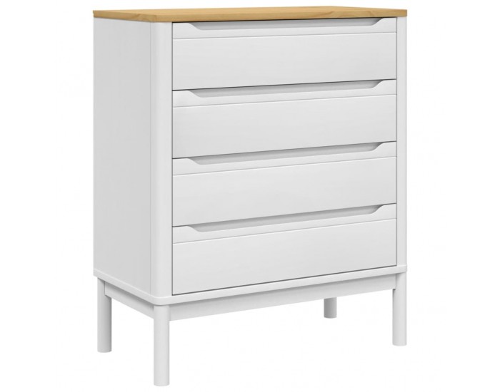 Sonata H Скрин FLORO, бял, бор масив