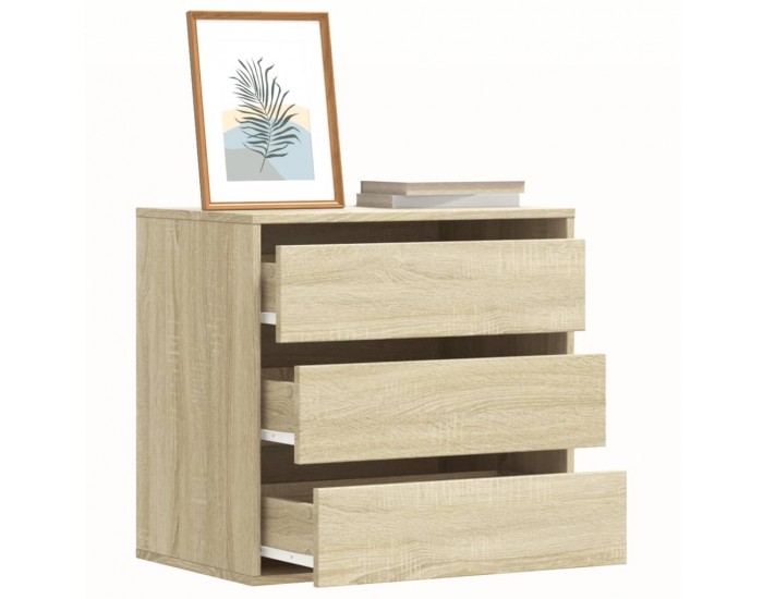 Sonata H Ъглов скрин с чекмеджета дъб сонома 60x41x58 см инженерно дърво