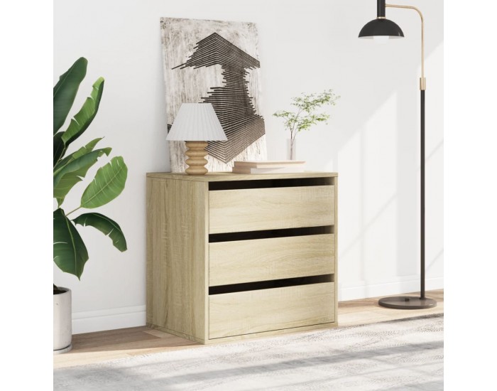 Sonata H Ъглов скрин с чекмеджета дъб сонома 60x41x58 см инженерно дърво