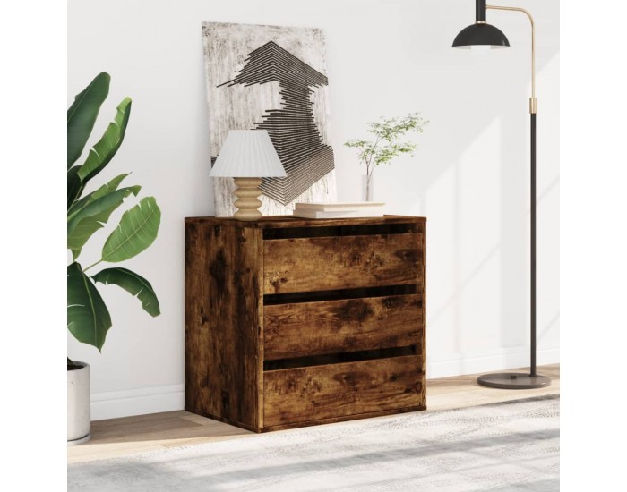 Sonata H Ъглов скрин с чекмеджета опушен дъб 60x41x58см, инженерно дърво