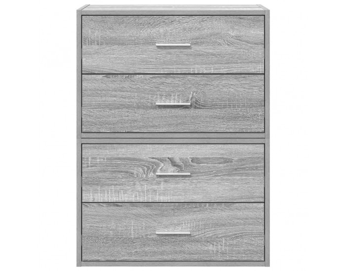Sonata H Шкафове с 2чекмеджета 2бр сив сонома 60x31x40см инженерно дърво