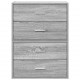 Sonata H Шкафове с 2чекмеджета 2бр сив сонома 60x31x40см инженерно дърво