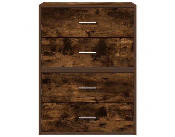 Sonata H Шкафове с 2чекмеджета 2бр опушен дъб 60x31x40см инженерно дърво