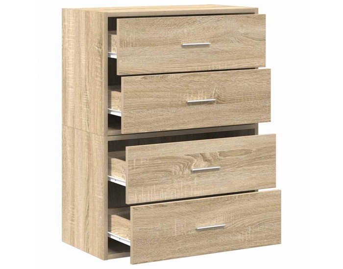 Sonata H Шкафове с 2чекмеджета 2бр дъб сонома 60x31x40см инженерно дърво