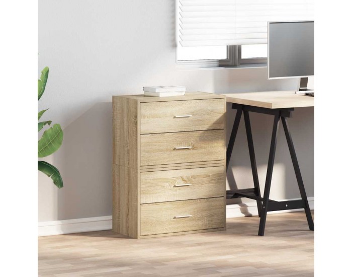 Sonata H Шкафове с 2чекмеджета 2бр дъб сонома 60x31x40см инженерно дърво