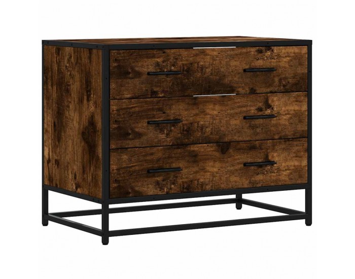 Sonata H Шкаф с чекмеджета опушен дъб 70x41x56 cm Инженерна дървесина