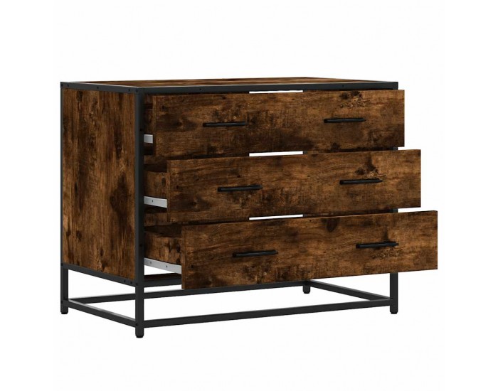 Sonata H Шкаф с чекмеджета опушен дъб 70x41x56 cm Инженерна дървесина