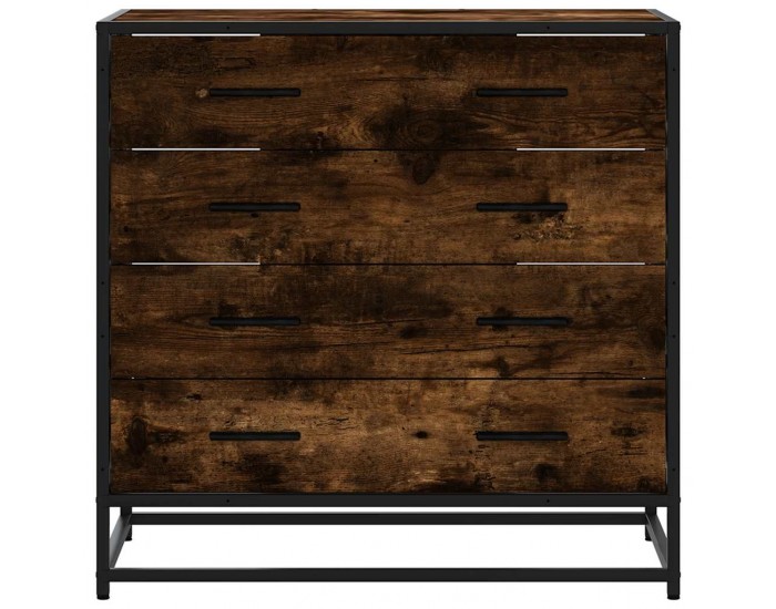 Sonata H Шкаф с чекмеджета опушен дъб 70x41x70 cm Инженерна дървесина