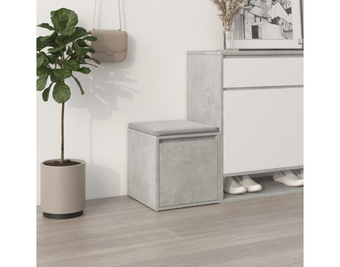 Sonata H Кутия с чекмедже, бетонно сива, 40,5x40x40 см, инженерно дърво Sonata H Кутия с чекмедже, бетонно сива, 40,5x40x40 см, инженерно дърво