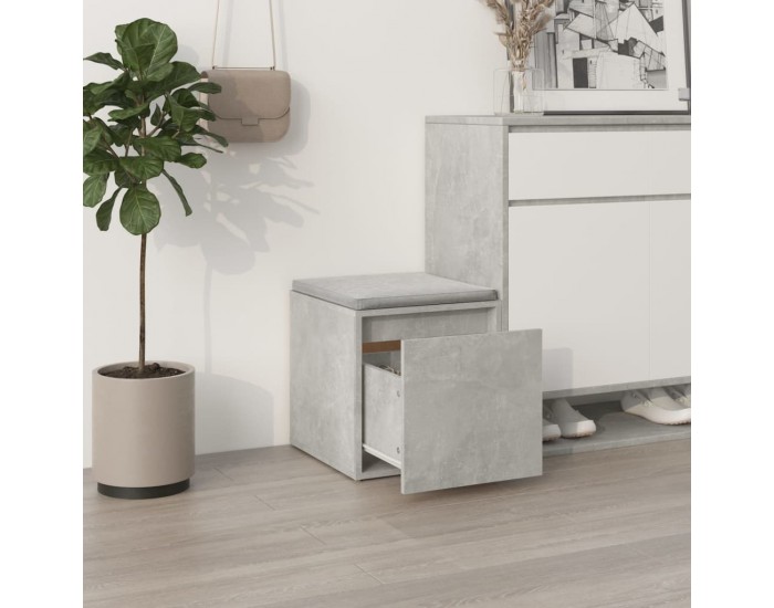 Sonata H Кутия с чекмедже, бетонно сива, 40,5x40x40 см, инженерно дърво Sonata H Кутия с чекмедже, бетонно сива, 40,5x40x40 см, инженерно дърво