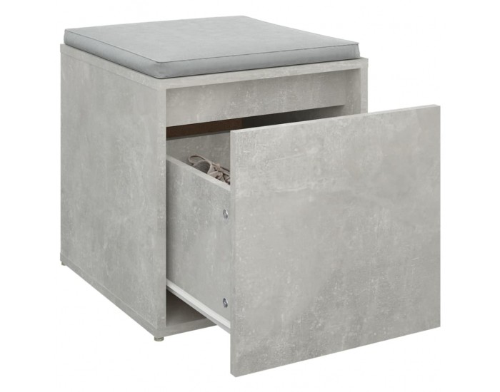 Sonata H Кутия с чекмедже, бетонно сива, 40,5x40x40 см, инженерно дърво Sonata H Кутия с чекмедже, бетонно сива, 40,5x40x40 см, инженерно дърво