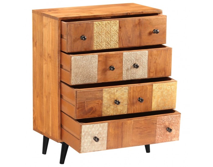 Sonata H Скрин с чекмеджета, 60x30x75 см, акациево дърво масив Sonata H Скрин с чекмеджета, 60x30x75 см, акациево дърво масив