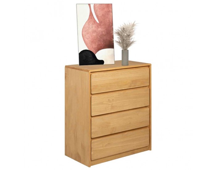 Sonata H Шкаф с чекмеджета SAUDA, дъб, 76,5x39x91 см, бор масив Sonata H Шкаф с чекмеджета SAUDA, дъб, 76,5x39x91 см, бор масив