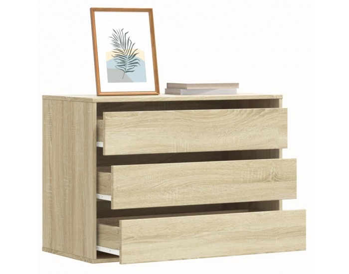 Sonata H Ъглов скрин с чекмеджета дъб сонома 80x41x58см, инженерно дърво