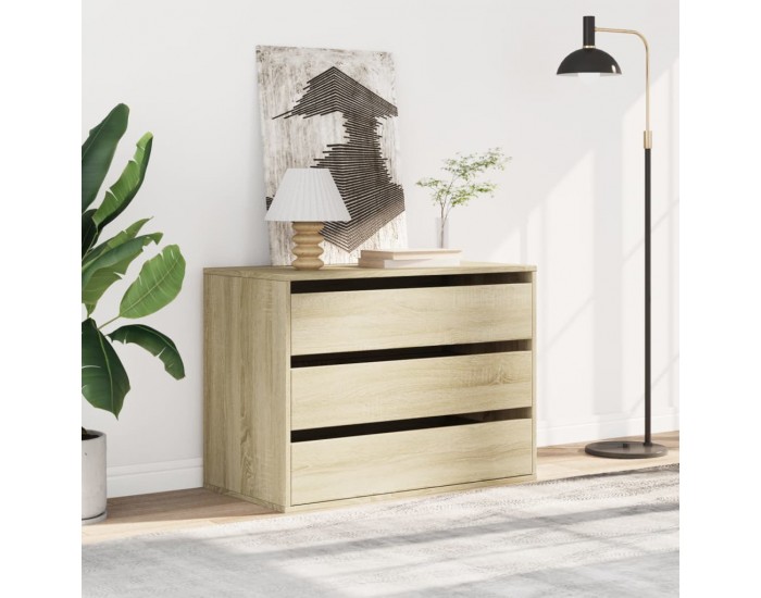 Sonata H Ъглов скрин с чекмеджета дъб сонома 80x41x58см, инженерно дърво