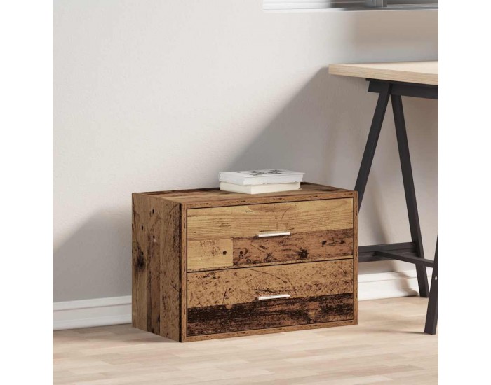 Sonata H Шкаф с 2 чекмеджета старо дърво 60x31x40 см инженерно дърво