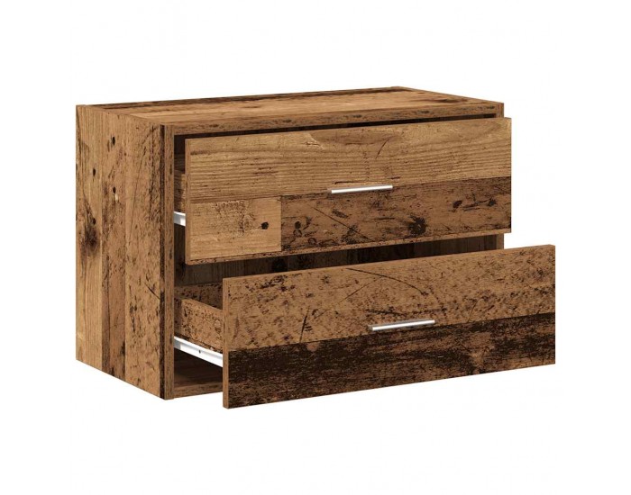 Sonata H Шкаф с 2 чекмеджета старо дърво 60x31x40 см инженерно дърво