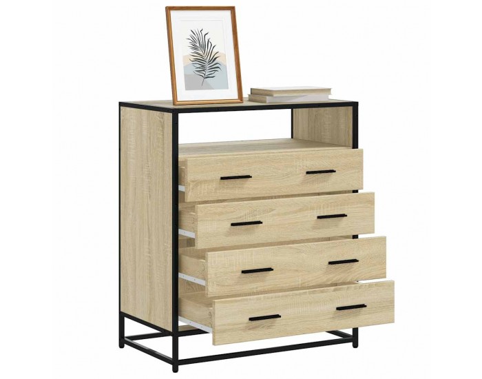 Sonata H Шкаф с чекмеджета Сонома дъб 70x41x83,5 cm Инженерна дървесина