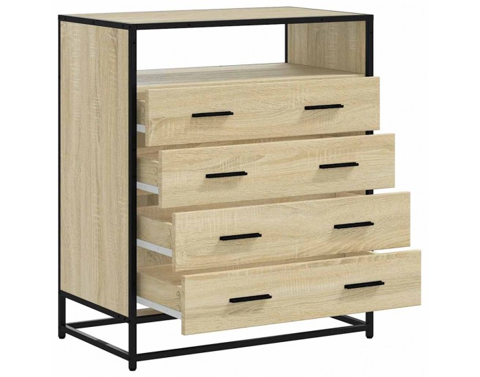 Sonata H Шкаф с чекмеджета Сонома дъб 70x41x83,5 cm Инженерна дървесина