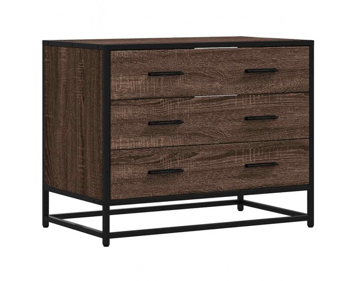 Sonata H Шкаф с чекмеджета Кафяв дъб 70x41x56 cm Инженерна дървесина