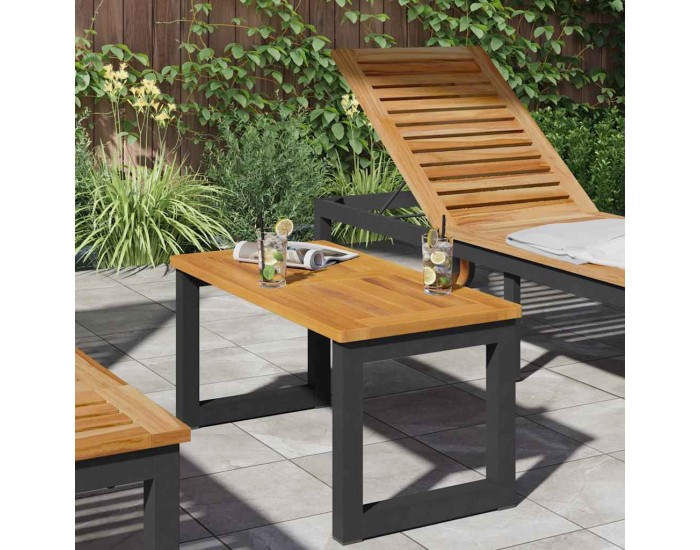 Sonata H Топ за маса Кафяво 80 x 40 x 2 cm Акациево дърво масив