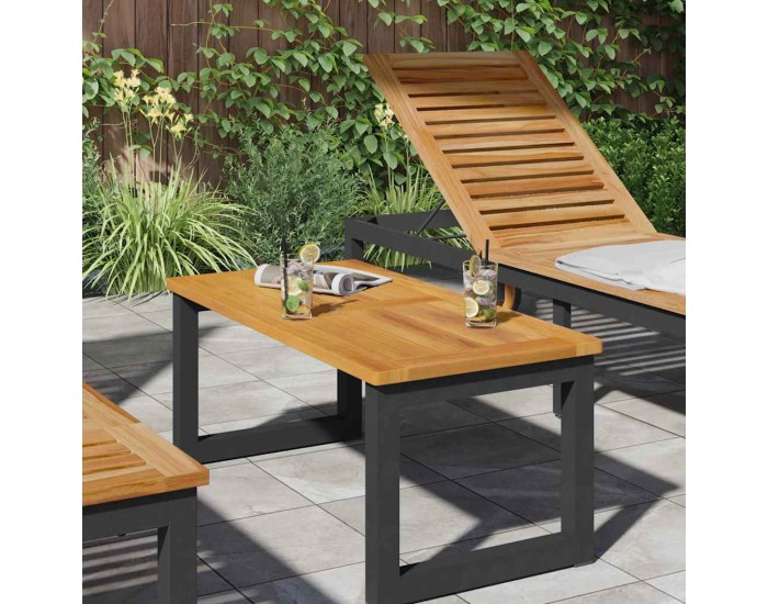 Sonata H Топ за маса Кафяво 90 x 45 x 2 см Акациево дърво масив