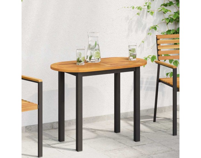 Sonata H Топ за маса Кафяво 90 x 45 x 2 см Акациево дърво масив