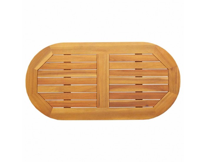 Sonata H Топ за маса Кафяво 90 x 45 x 2 см Акациево дърво масив