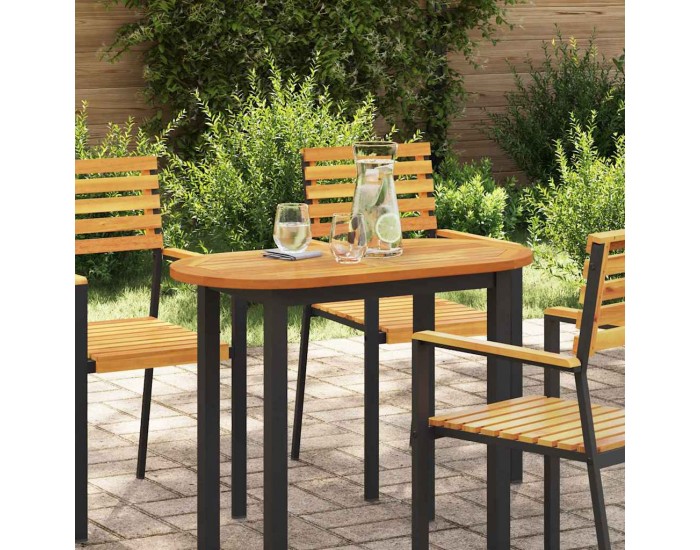 Sonata H Топ за маса Кафяво 90 x 45 x 2 см Акациево дърво масив