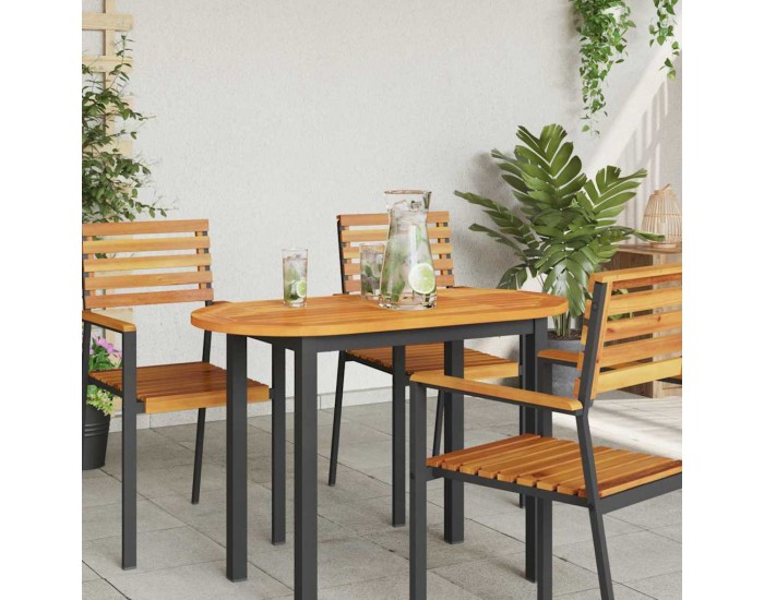 Sonata H Топ за маса Кафяво 100 x 50 x 2 cm Акациево дърво масив